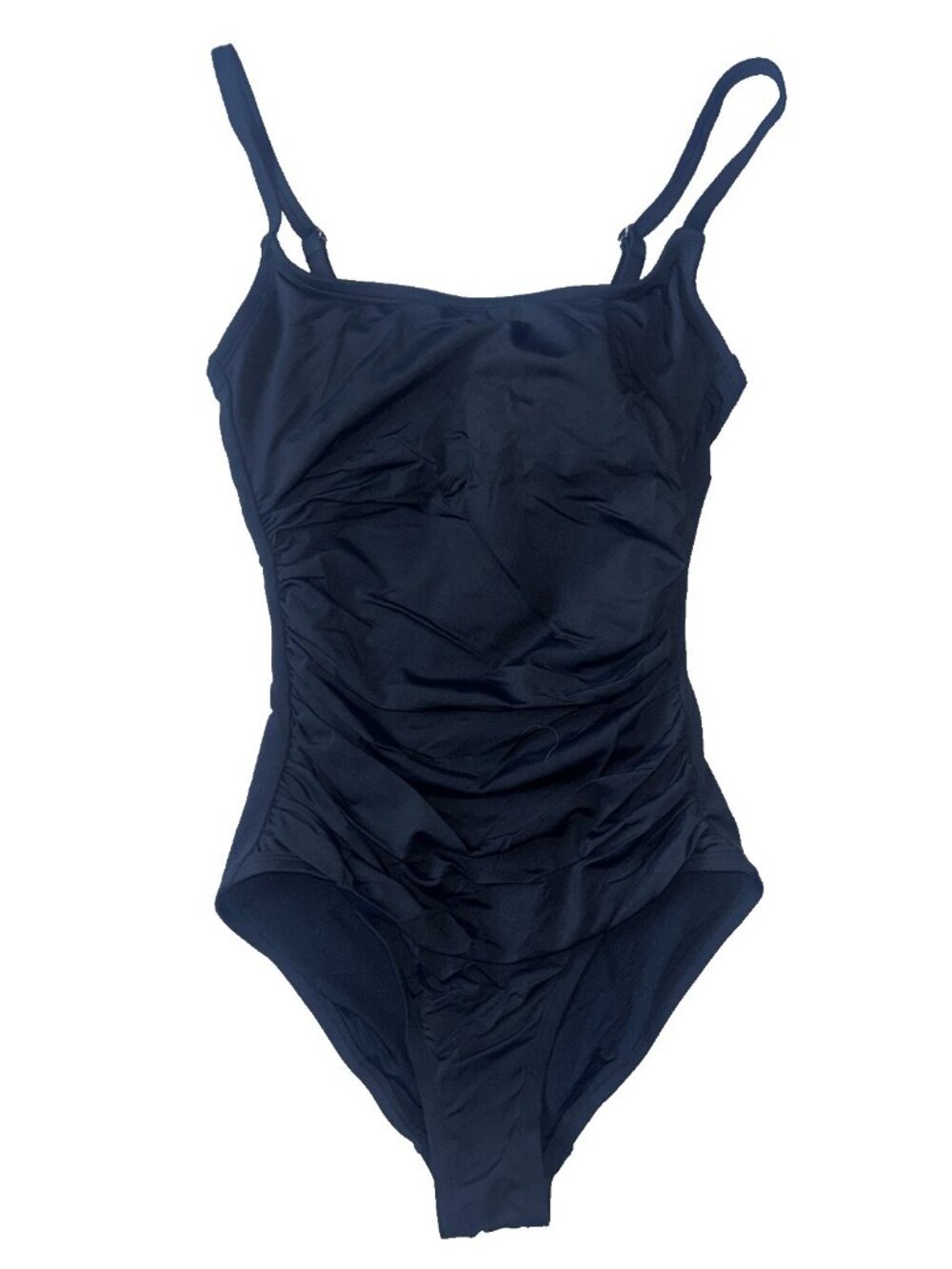 Shade & Shore Black One Piece Bathing Suit Swimsuit Size S (4-6) Full Seat NEW